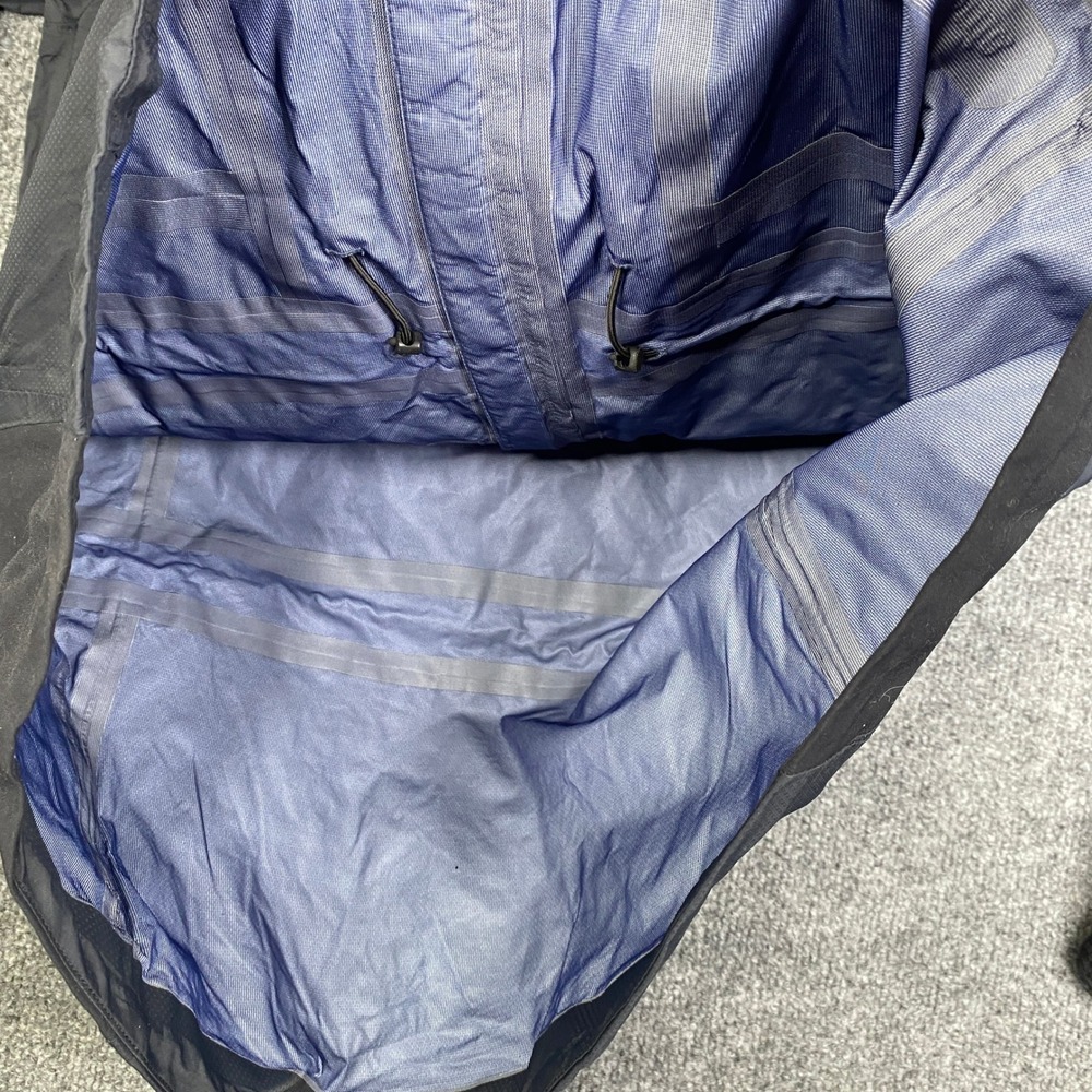 Patagonia Womens Large Full Zip Waterproof Jacket Black Super Pluma Shell 83845 - Picture 12 of 14